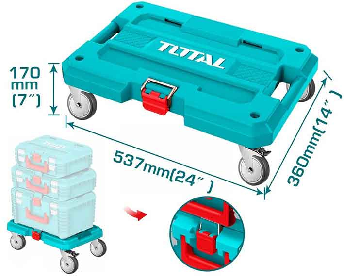 TOTAL BASE CARRELLATA X VALIGETTE MAX 100KG