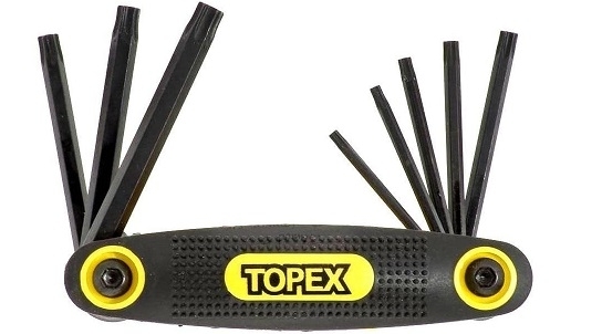 TOPEX 35D959 SET 8 CHIAVI TORX  T9-40    C.V.