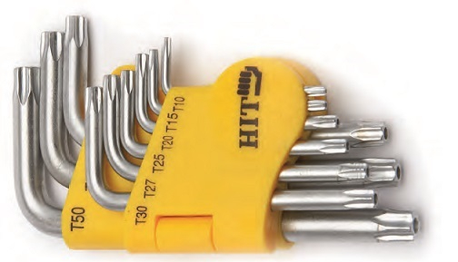SET 9 CHIAVI TORX T10-50 CR-VA