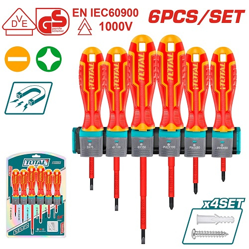 TOTAL THTIS566 SET 6 GIRAVITI ISOL.1000V. ASSORT.