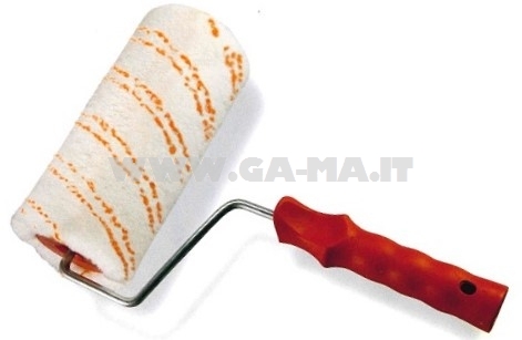 RULLO PITTURA NYL.RIGHE ROSSE D.56 CM.20 C/MANICO