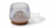 Puntali trasparenti in PVC con feltro