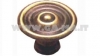Pomolo tondo rigato in zama bronzo A.608