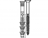 Tassello a nodo per telai con vite  TORX®  ALLFA